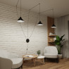 Lampa wisząca ABRAMO 3 BLACK 160/3 EMIBIG