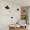 Lampa wisząca ABRAMO 3 BLACK 160/3 EMIBIG