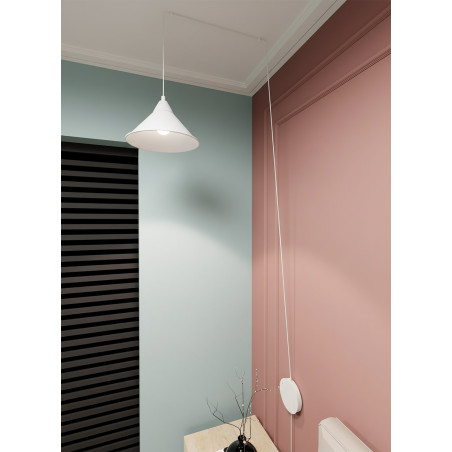 Lampa wisząca ABRAMO 1 WHITE 159/1 EMIBIG