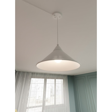 Lampa wisząca ABRAMO 1 WHITE 159/1 EMIBIG