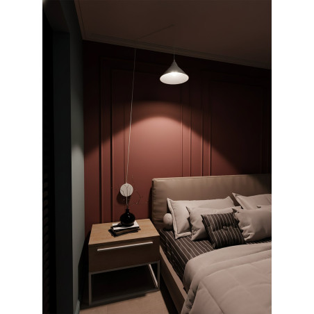 Lampa wisząca ABRAMO 1 WHITE 159/1 EMIBIG
