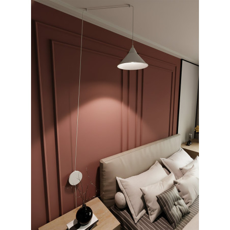 Lampa wisząca ABRAMO 1 WHITE 159/1 EMIBIG