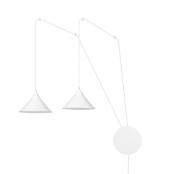 Lampa wisząca ABRAMO 2 WHITE 159/2 EMIBIG