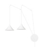 Lampa wisząca ABRAMO 2 WHITE 159/2 EMIBIG
