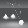 Lampa wisząca ABRAMO 2 WHITE 159/2 EMIBIG