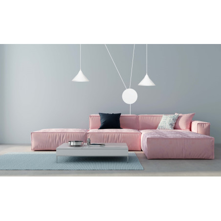 Lampa wisząca ABRAMO 2 WHITE 159/2 EMIBIG
