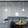 Lampa wisząca ABRAMO 2 WHITE 159/2 EMIBIG