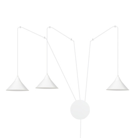 Lampa wisząca ABRAMO 3 WHITE 159/3 EMIBIG