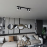Lampa sufitowa FLASH 4 BLACK 1312/4 EMIBIG