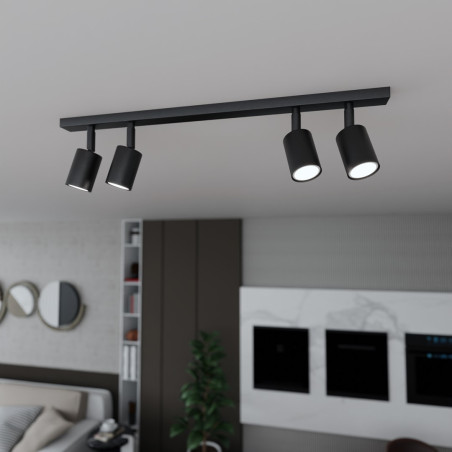 Lampa sufitowa FLASH 4 BLACK 1312/4 EMIBIG