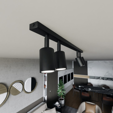 Lampa sufitowa FLASH 4 BLACK 1312/4 EMIBIG