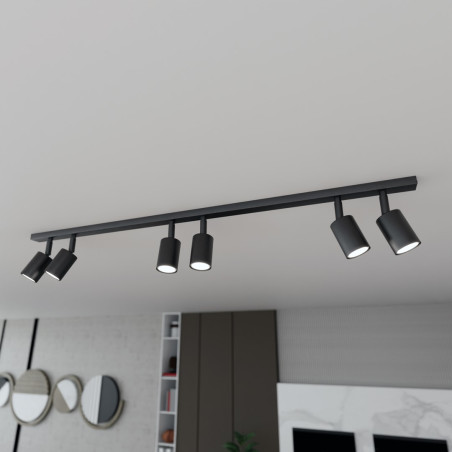 Lampa sufitowa FLASH 6 BLACK 1312/6 EMIBIG