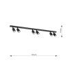 Lampa sufitowa FLASH 6 BLACK 1312/6 EMIBIG
