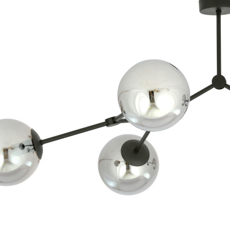 Lampa sufitowa  SPACE 4 BLACK/GRAFIT 1134/4 EMIBIG