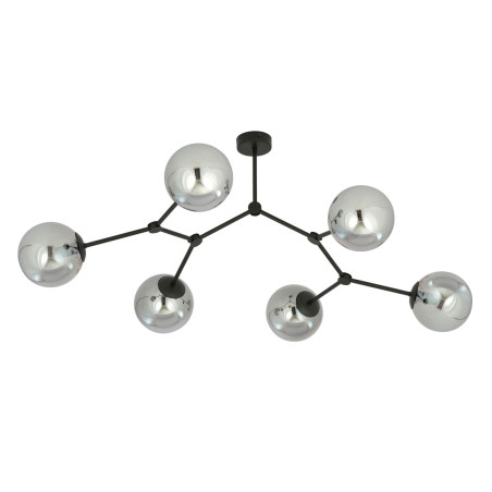 Lampa sufitowa  SPACE 6 BLACK/GRAFIT 1134/6 EMIBIG