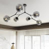 Lampa sufitowa  SPACE 6 BLACK/GRAFIT 1134/6 EMIBIG