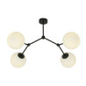 Lampa sufitowa  SPACE 4 BLACK/OPAL 1133/4 EMIBIG