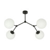 Lampa sufitowa  SPACE 4 BLACK/OPAL 1133/4 EMIBIG