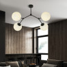 Lampa sufitowa  SPACE 4 BLACK/OPAL 1133/4 EMIBIG