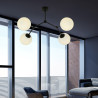 Lampa sufitowa  SPACE 4 BLACK/OPAL 1133/4 EMIBIG