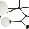 Lampa sufitowa  SPACE 4 BLACK/OPAL 1133/4 EMIBIG