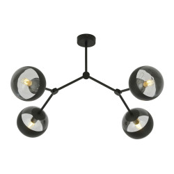 Lampa sufitowa  SPACE 4 BLACK/STRIPE 1135/4 EMIBIG