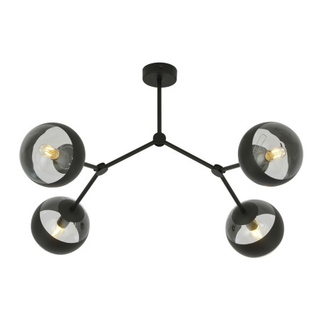 Lampa sufitowa  SPACE 4 BLACK/STRIPE 1135/4 EMIBIG