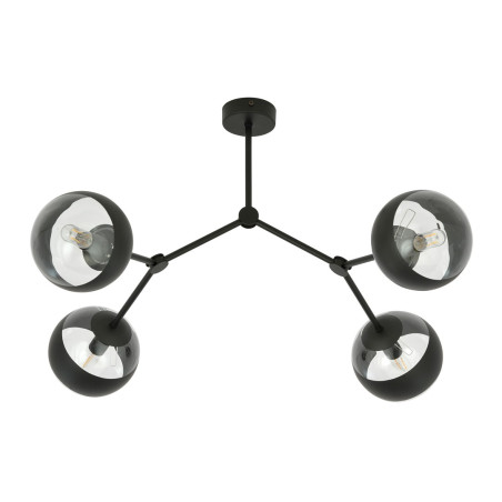 Lampa sufitowa  SPACE 4 BLACK/STRIPE 1135/4 EMIBIG