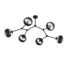 Lampa sufitowa  SPACE 6 BLACK/STRIPE 1135/6 EMIBIG