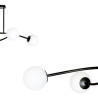 Lampa sufitowa  HALLDOR 4 BLACK 1024/4 EMIBIG