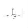 Lampa sufitowa  HALLDOR 4 BLACK 1024/4 EMIBIG