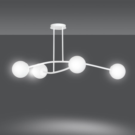 Lampa sufitowa  HALLDOR 4 WHITE 1025/4 EMIBIG