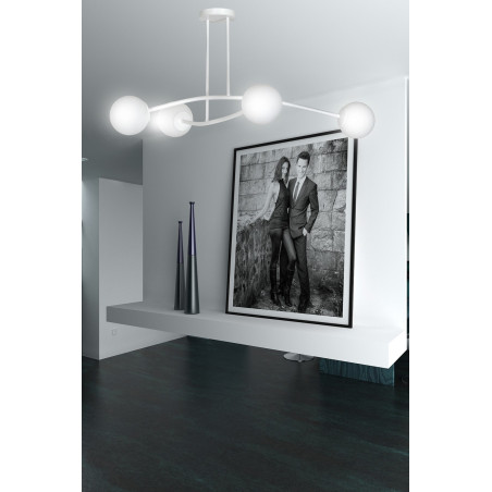 Lampa sufitowa  HALLDOR 4 WHITE 1025/4 EMIBIG