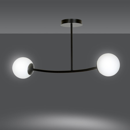 Lampa sufitowa  HALLDOR 2 BLACK 1024/2 EMIBIG