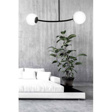 Lampa sufitowa  HALLDOR 2 BLACK 1024/2 EMIBIG
