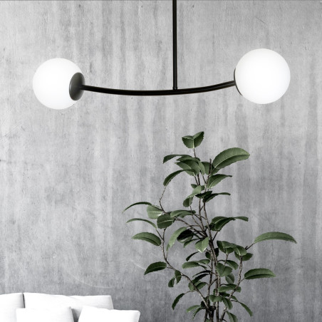 Lampa sufitowa  HALLDOR 2 BLACK 1024/2 EMIBIG