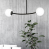 Lampa sufitowa  HALLDOR 2 BLACK 1024/2 EMIBIG