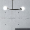Lampa sufitowa  HALLDOR 2 BLACK 1024/2 EMIBIG