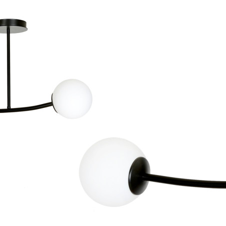 Lampa sufitowa  HALLDOR 2 BLACK 1024/2 EMIBIG
