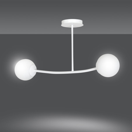 Lampa sufitowa  HALLDOR 2 WHITE 1025/2 EMIBIG