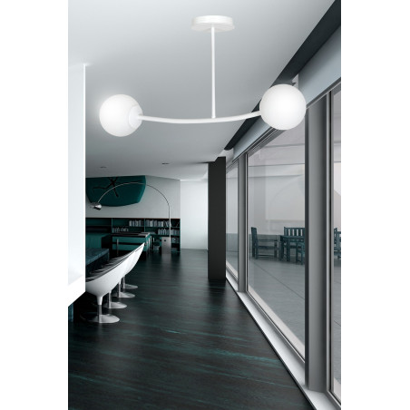 Lampa sufitowa  HALLDOR 2 WHITE 1025/2 EMIBIG