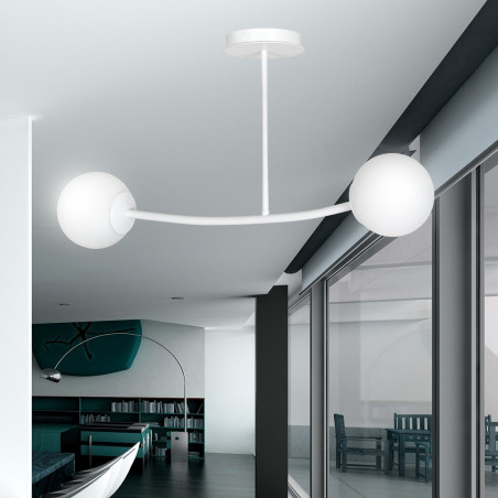 Lampa sufitowa  HALLDOR 2 WHITE 1025/2 EMIBIG