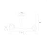 Lampa sufitowa  HALLDOR 2 WHITE 1025/2 EMIBIG