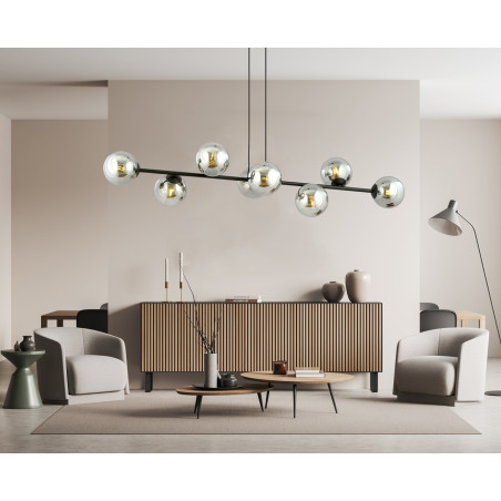 Lampa wisząca  ROSSI 8 BL GRAFIT 875/8 EMIBIG