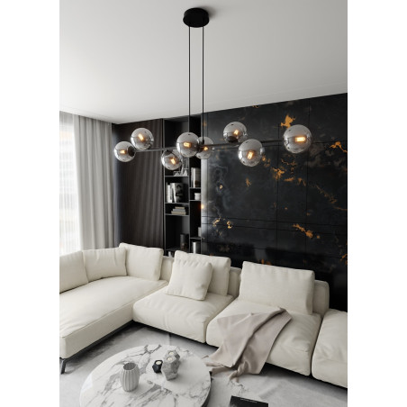 Lampa wisząca  ROSSI 8 BL GRAFIT 875/8 EMIBIG