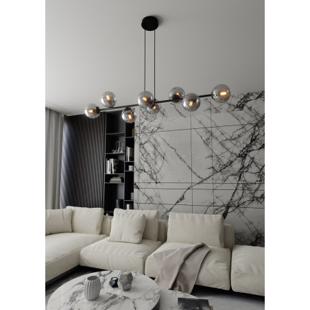 Lampa wisząca  ROSSI 8 BL GRAFIT 875/8 EMIBIG