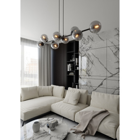 Lampa wisząca  ROSSI 8 BL GRAFIT 875/8 EMIBIG