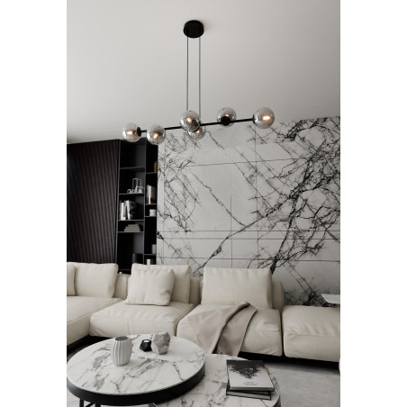 Lampa wisząca  ROSSI 6 BL GRAFIT 875/6 EMIBIG