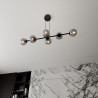 Lampa wisząca  ROSSI 6 BL GRAFIT 875/6 EMIBIG
