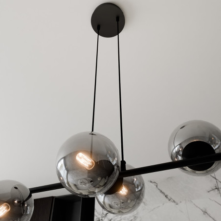 Lampa wisząca  ROSSI 6 BL GRAFIT 875/6 EMIBIG